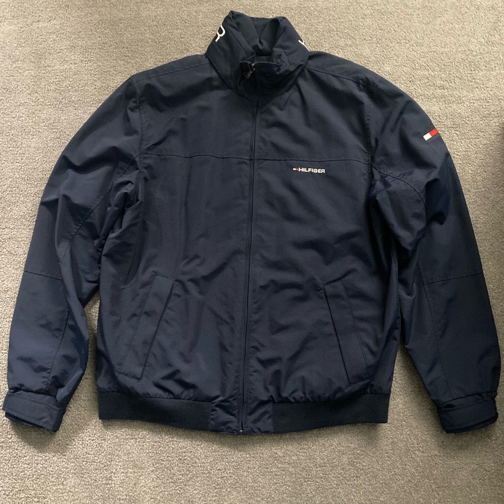 This Tommy Hilfiger jacket is basically new. It was only worn once